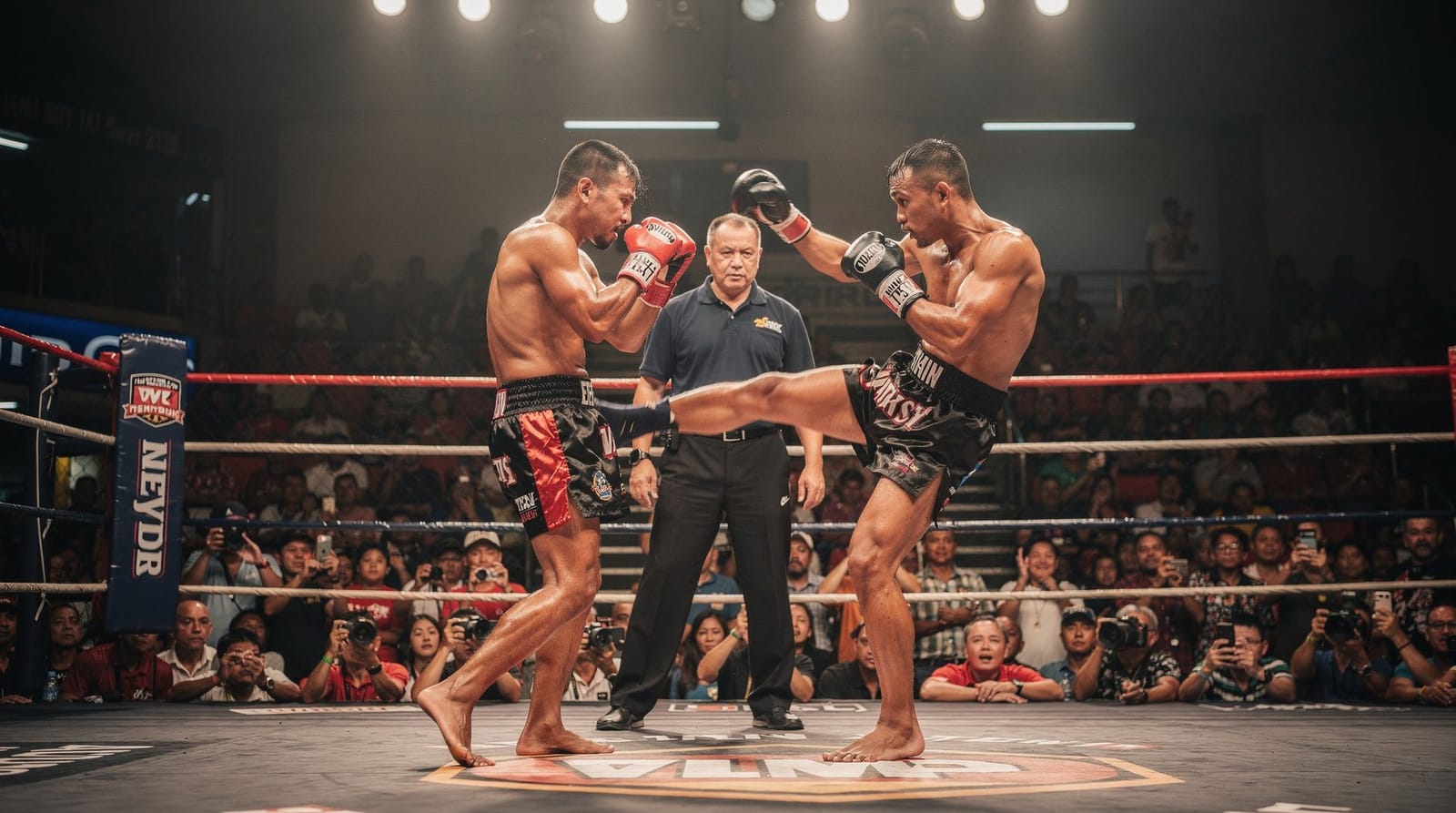 A Muay Thai night, ringside: the sound stays with you — What a Muay Thai night at Rajadamnern is really like ringside: the music, the be