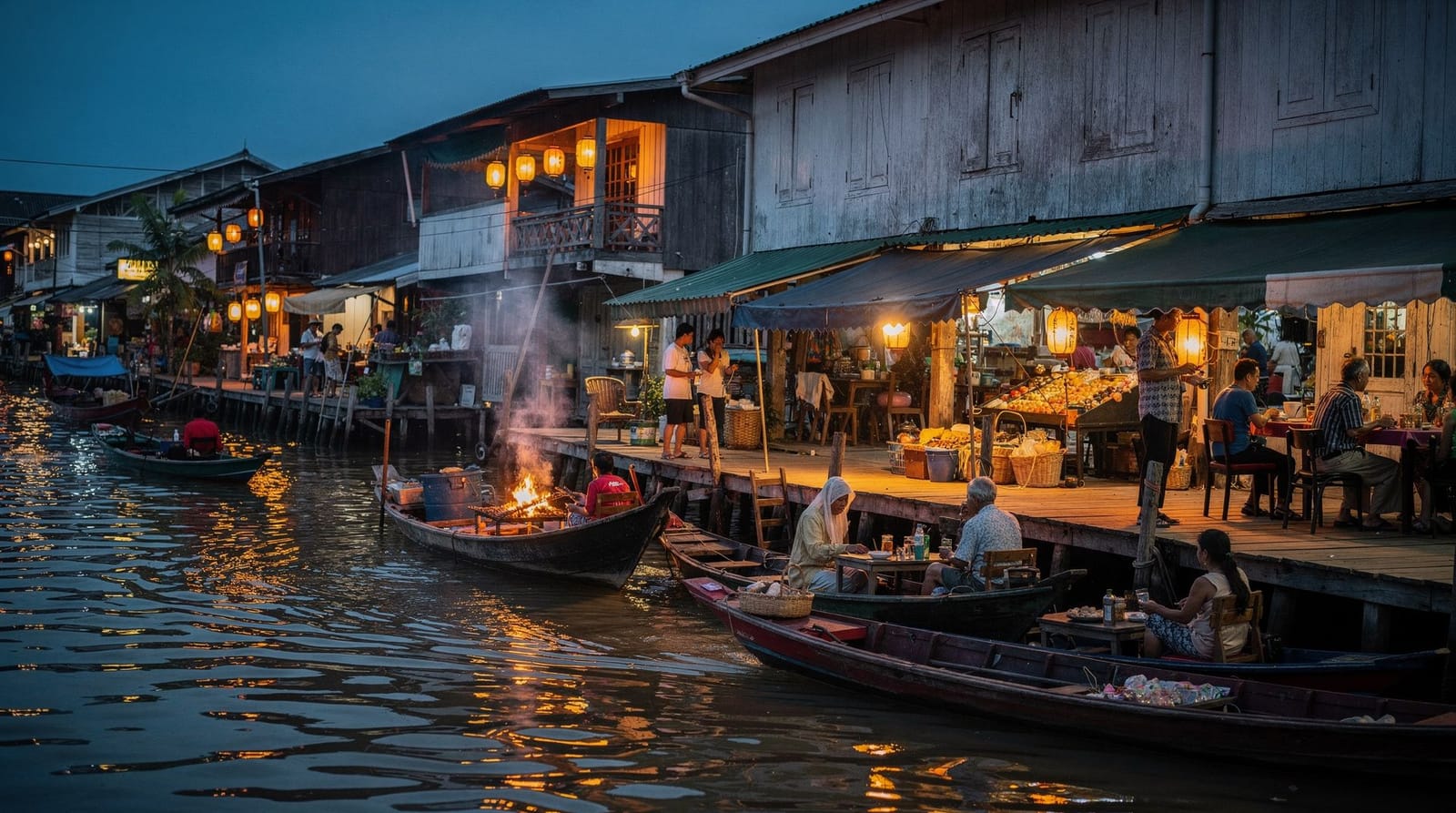 Amphawa Floating Market, Bangkok