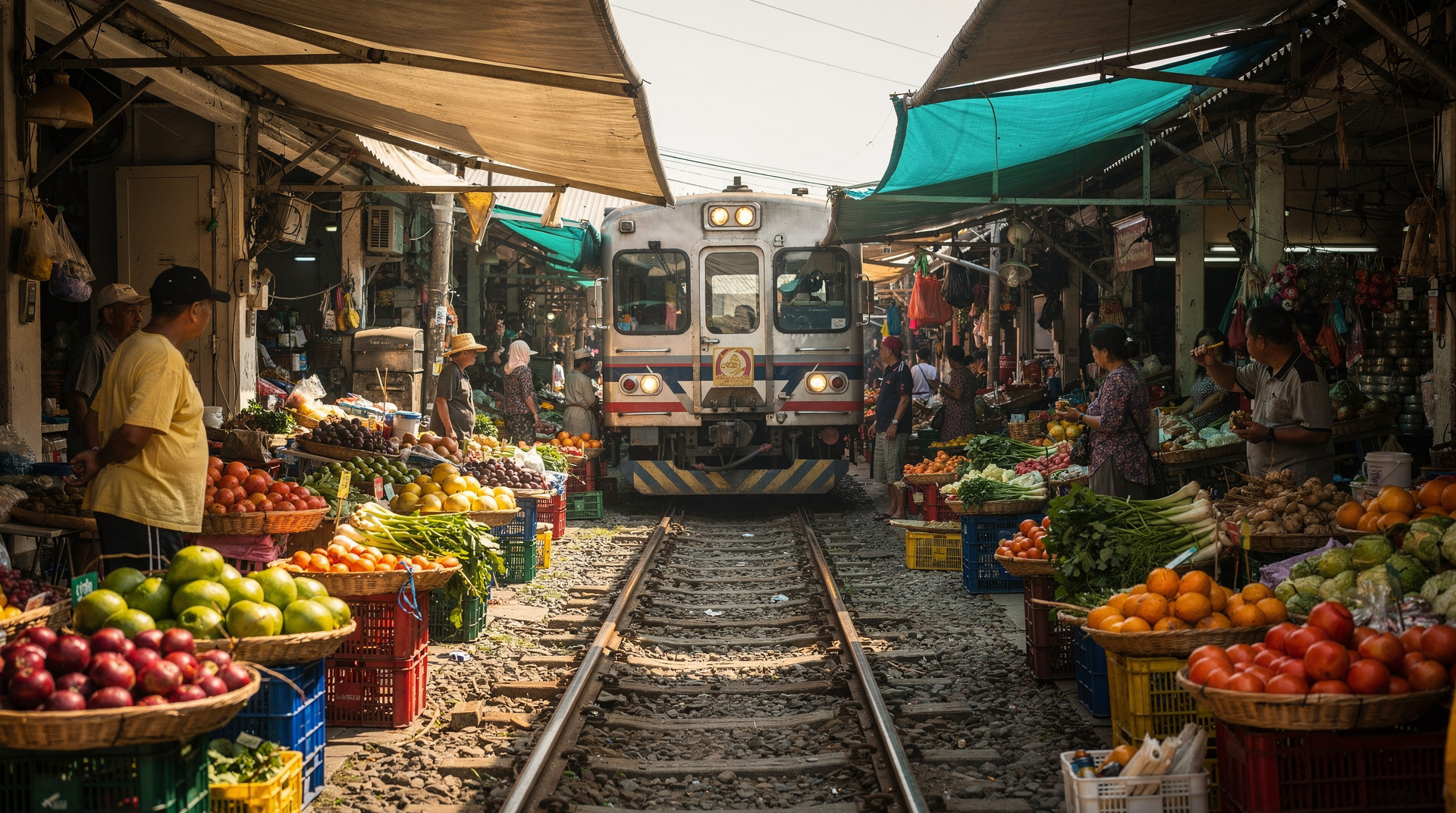 Maeklong Railway Market, Bangkok