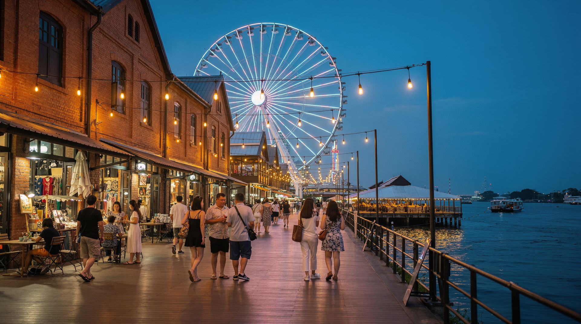 Asiatique the Riverfront: night market and Ferris wheel guide — Asiatique the Riverfront — Bangkok's riverside night market with a Ferris wheel,
