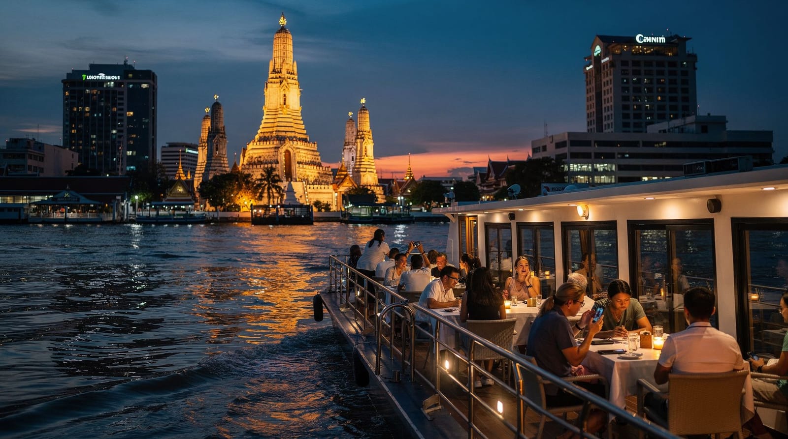 Bangkok: Chao Phraya Princess Dinner Cruise & Hotel Transfer