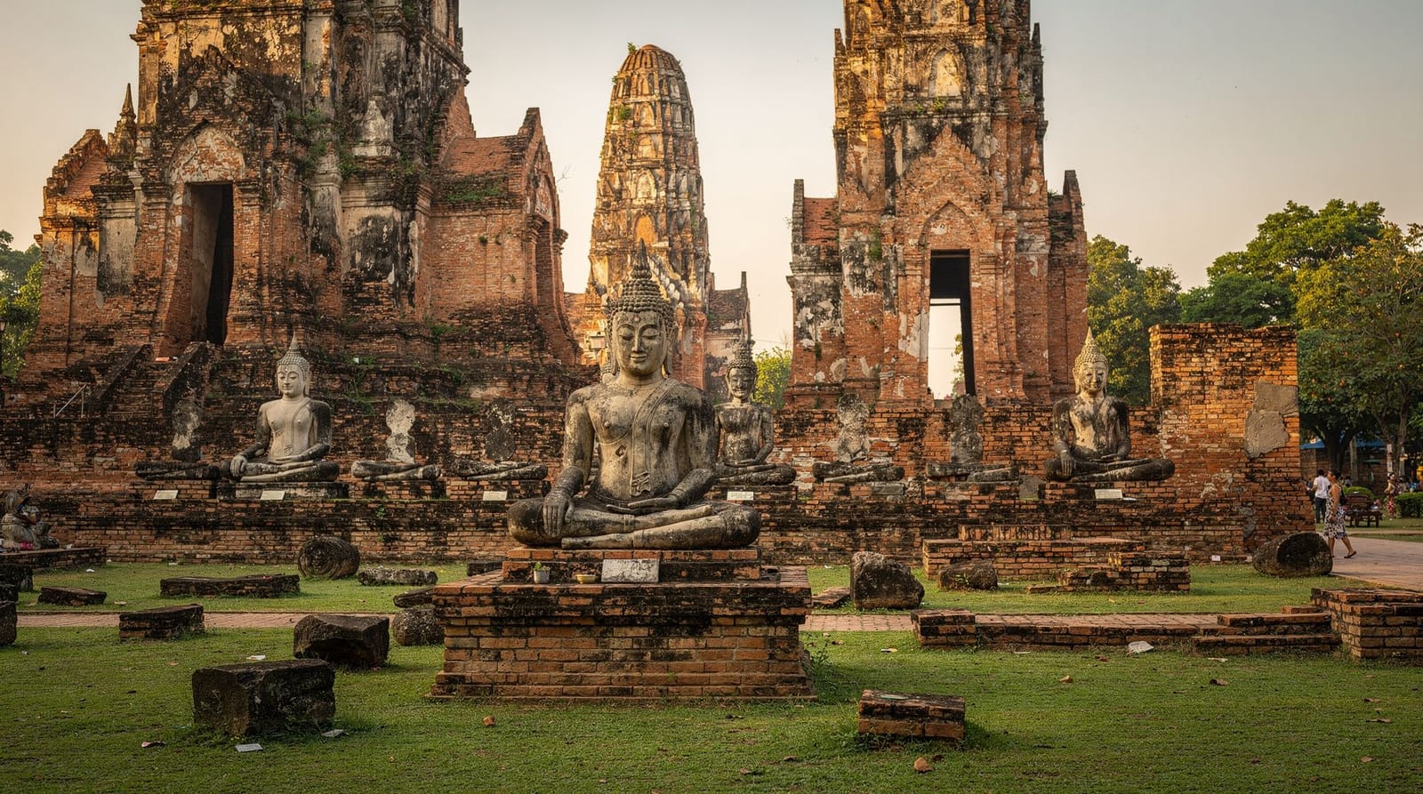 Day trips — Ayutthaya by train or tour, the Kanchanaburi Death Railway, the Damnoen Saduak a