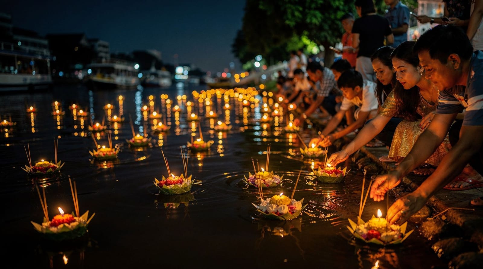 Loy Krathong in Bangkok: the festival of lights guide — Loy Krathong 2026 falls 25 November — float a krathong on the Chao Phraya. Where