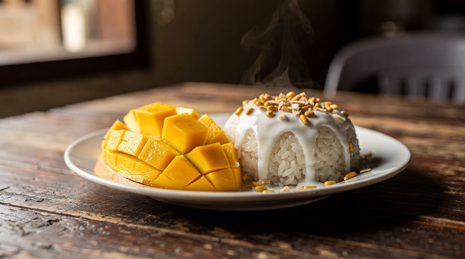 Mango sticky rice in Bangkok: where to eat khao niao mamuang — Where to eat khao niao mamuang in Bangkok, mango season, varieties and real pric
