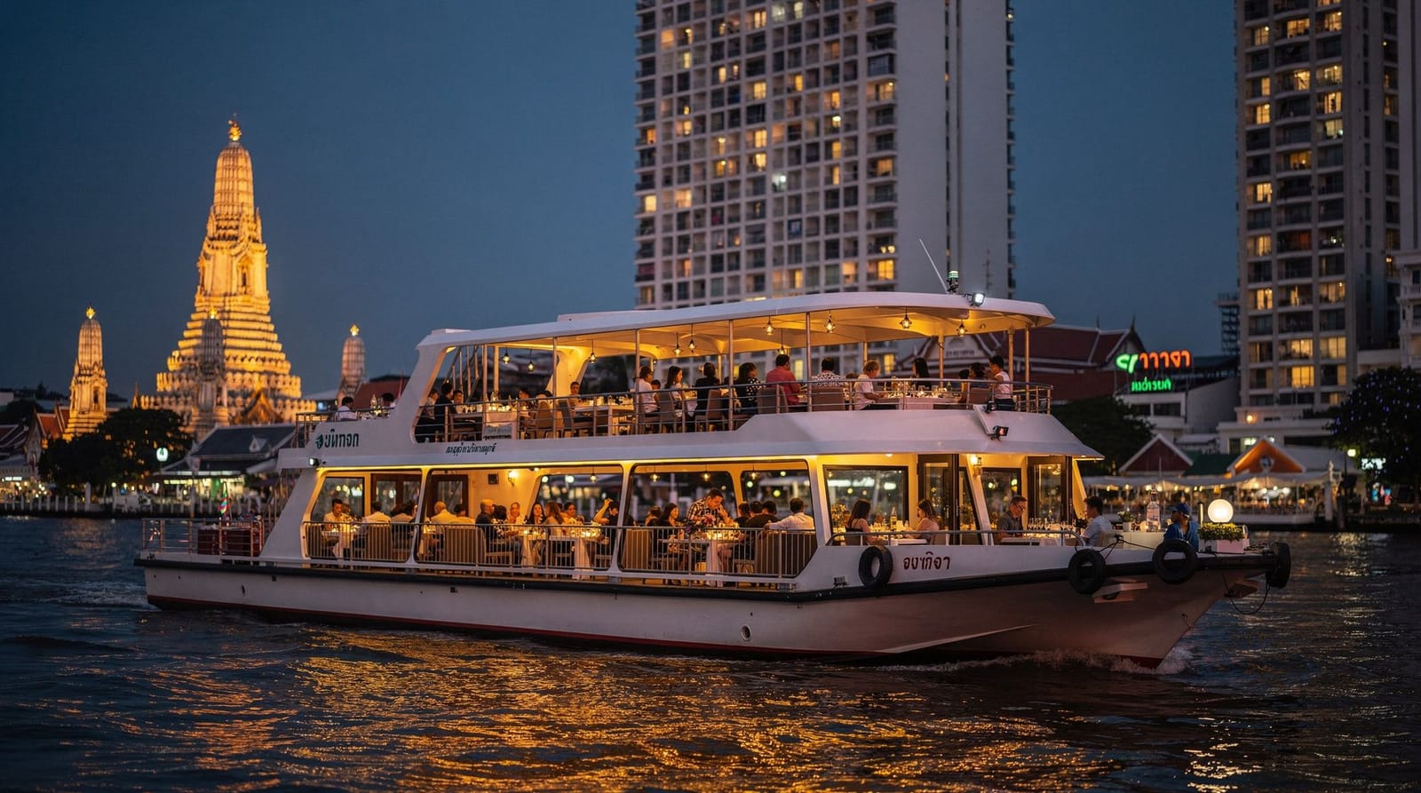 Sunset cruise in Bangkok: the honest guide — Honest guide to Bangkok sunset cruises on the Chao Phraya: best timing around 18