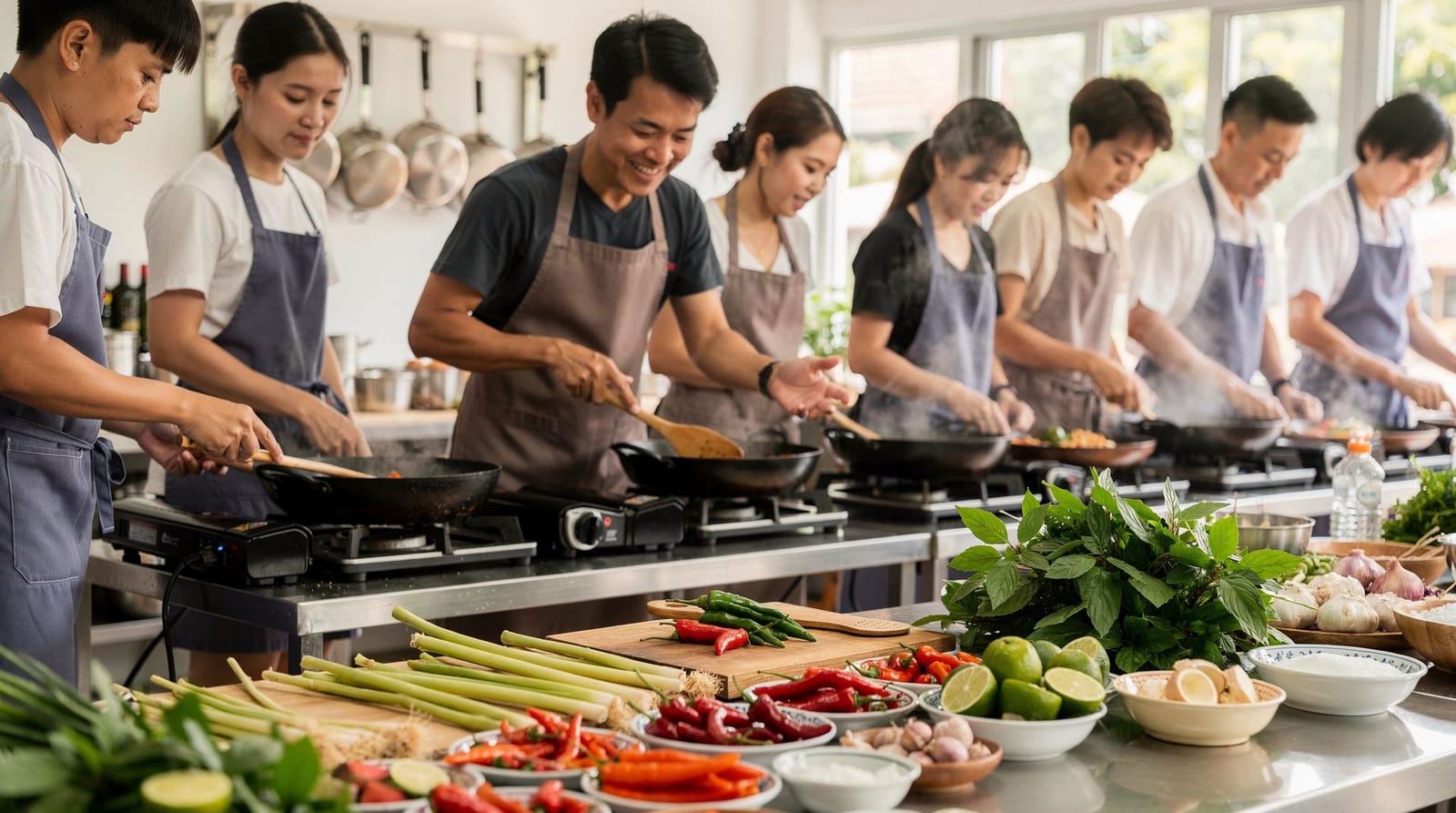 Bangkok: Cooking Class with Market Visit & Tuk Tuk Ride