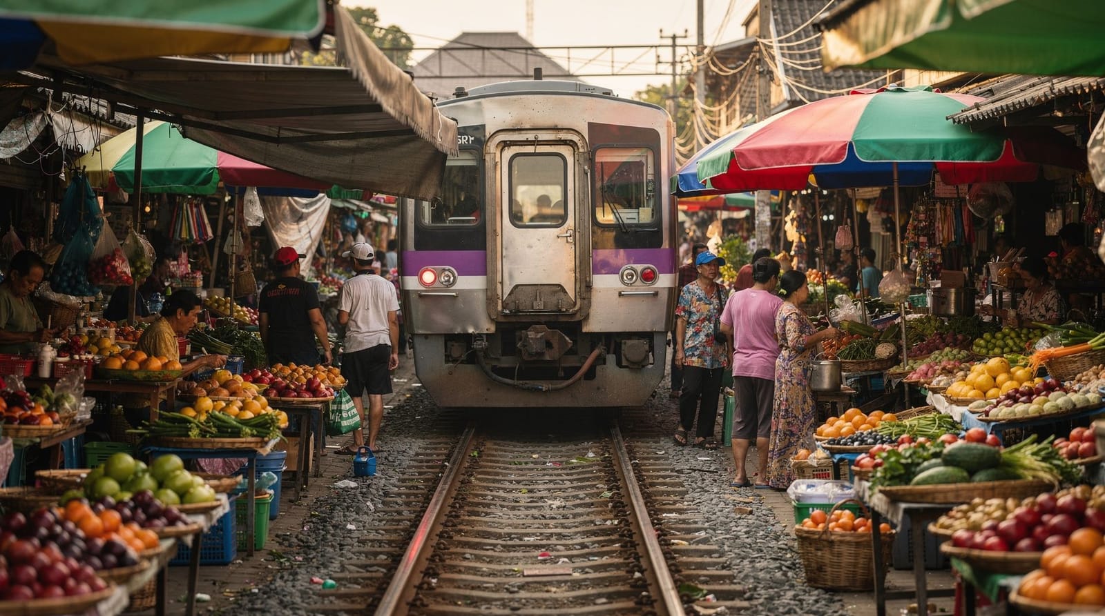 Maeklong railway market: is it worth it? Honest 2026 review — Honest review of the Maeklong railway market: real prices, the train-through-the